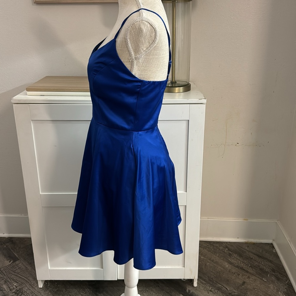 Windsor NWOT Gorgeous Royal Blue Evening Mini Party Dress - Picture 6 of 17